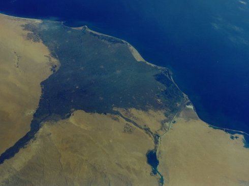 Nile Delta from space