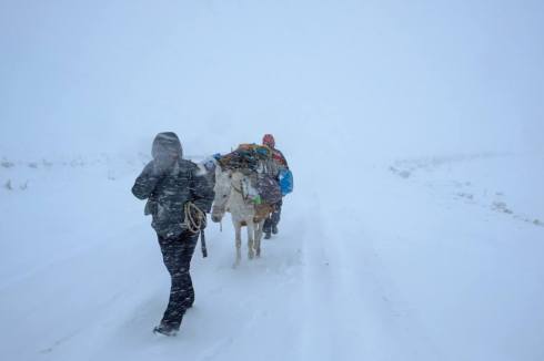 Trail to Kars, Turkey. Photo by Murat Yazar (Facebook Page - Out of Eden Walk, Dec. 9, 2014)